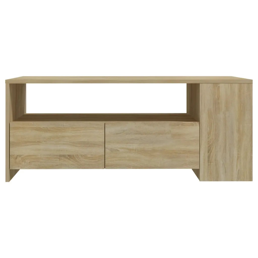 Tavolino da Salotto Rovere Sonoma 102x55x42cm Legno Compensato cod mxl 29724