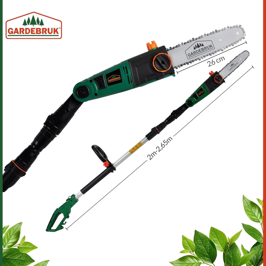 ® Potatore Telescopico Elettrica 200-265cm Modello ASX 900 750 W Lama 26 cm Motosega Telescopica per Potatura