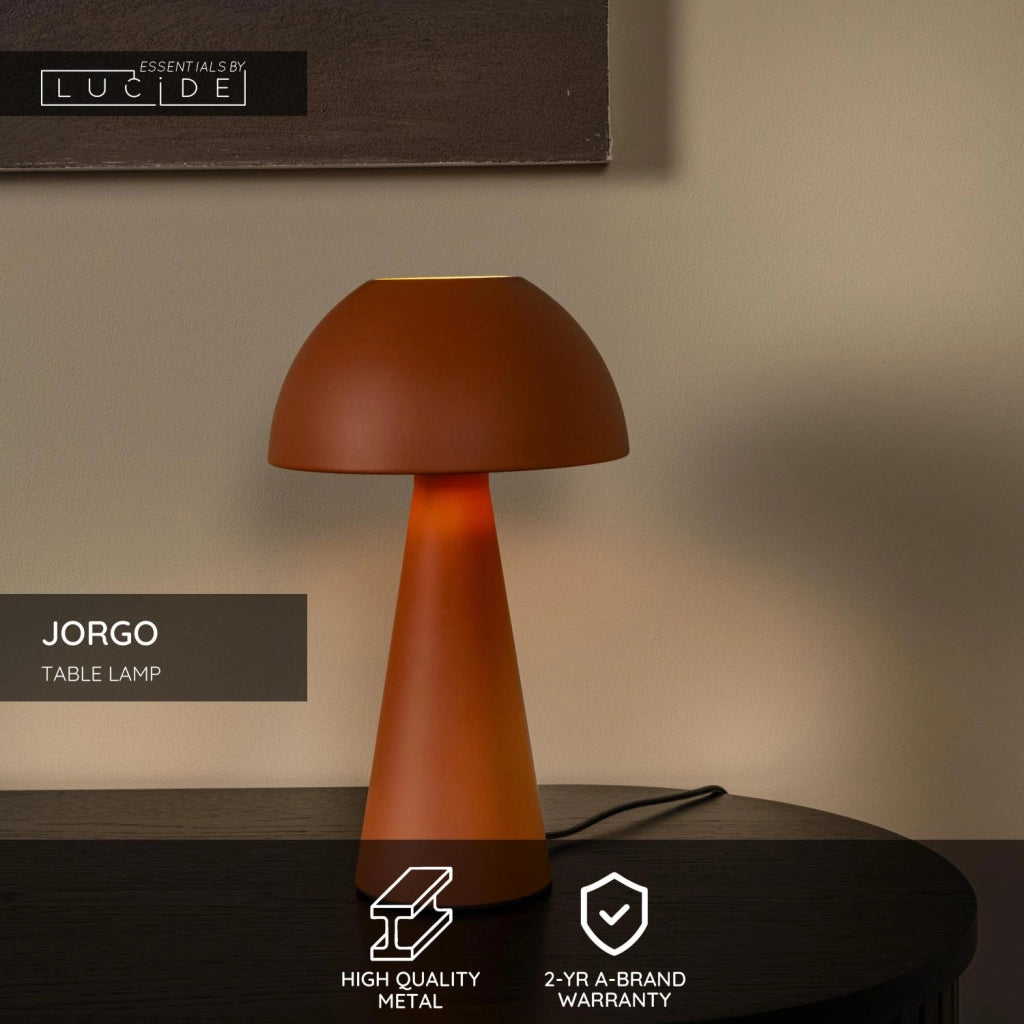 Lampada da tavolo JORGO fungo terracotta E27 Lucide