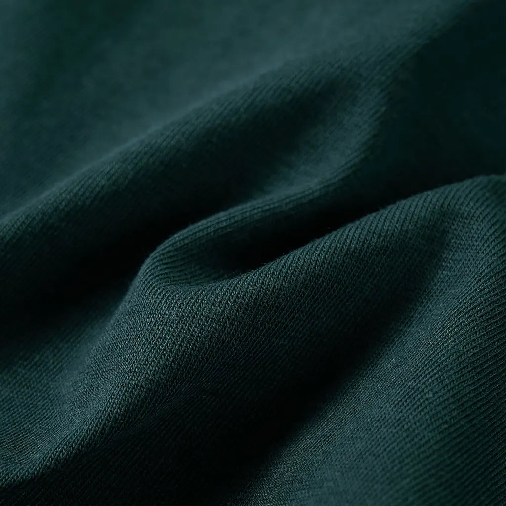 Maglietta da Bambino a Maniche Lunghe Verde Scuro 104 12885