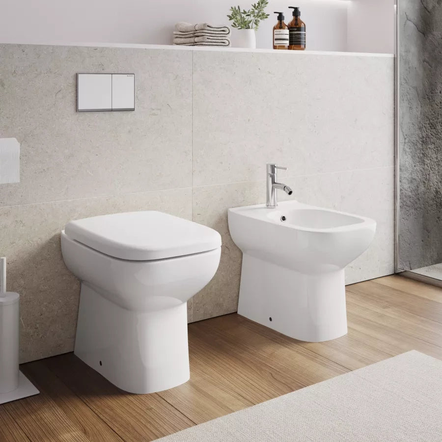 RAK Origin vaso filo parete con scarico 3/6L  50x36x40cm