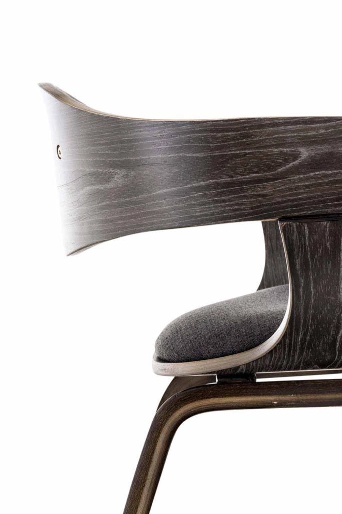 Sedia Kingston in Tessuto grigio/grigio scuro