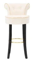 Sgabello Bar Luxy Crema cm 46X48X96