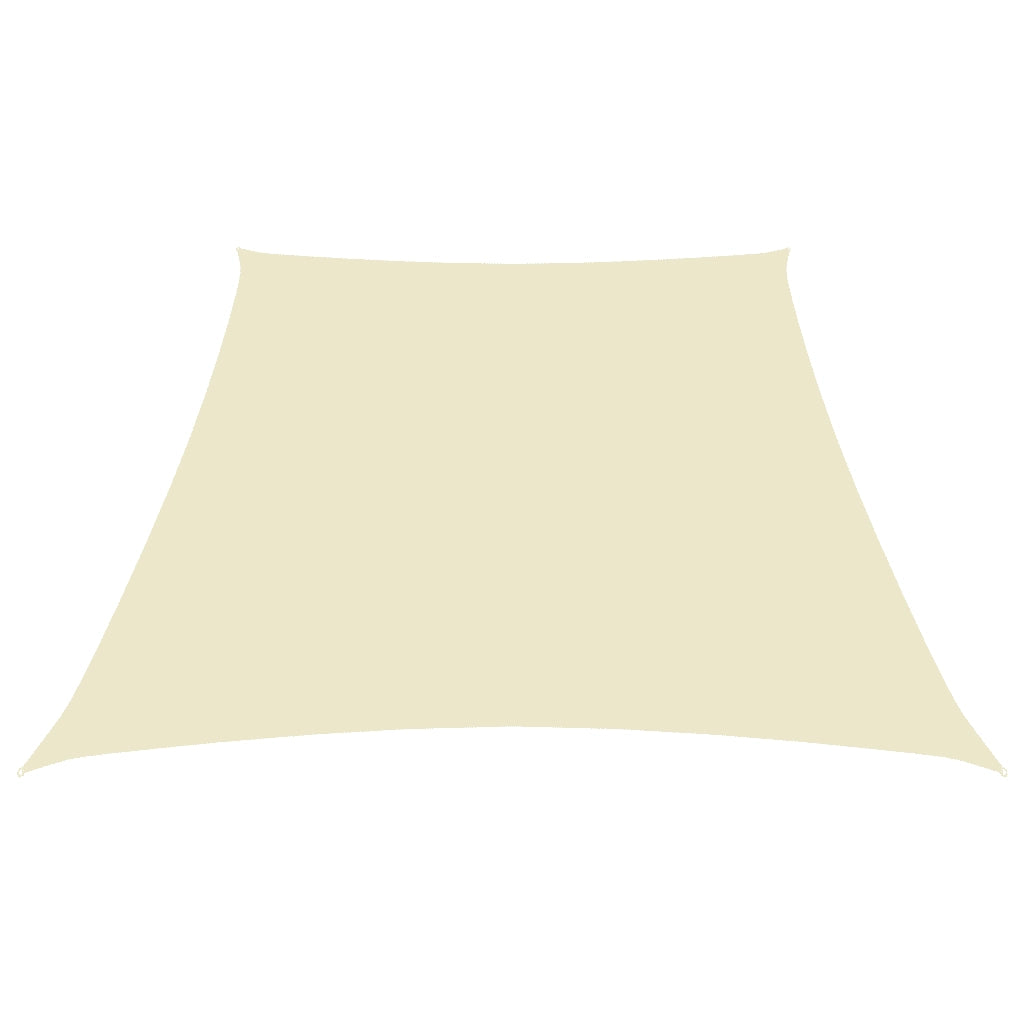 Parasole a Vela in Tela Oxford a Trapezio 2/4x3 m Crema