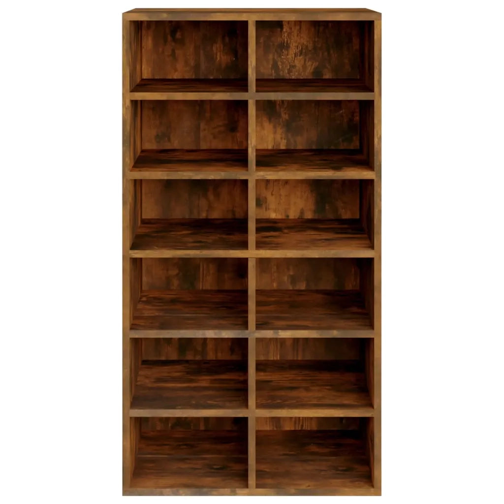 Scarpiera Rovere Fumo 54x34x100,5 cm in Legno Multistrato cod mxl 46734