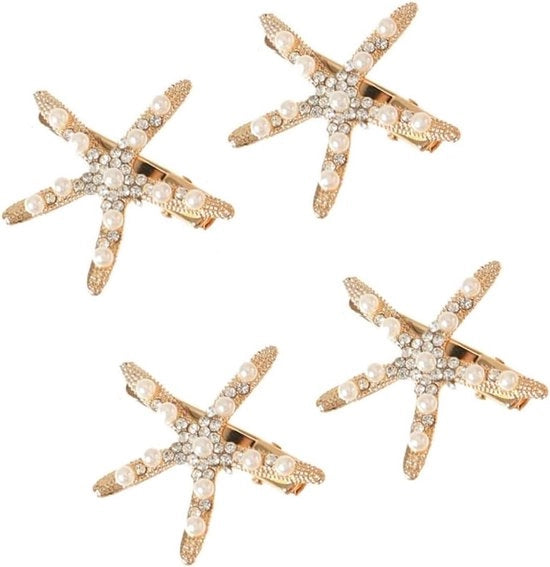 Set di 4 spille per capelli - Accessori per bambine da sposa con diamante