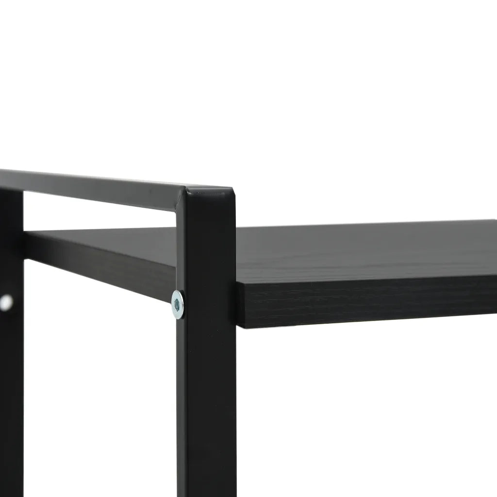Libreria a 2 Ripiani Nera 52x28x59 cm in Truciolato cod mxl 7004