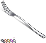 Fork da tavola in acciaio inossidabile - 6 pezzi - Resistente al lavastoviglie - Argento