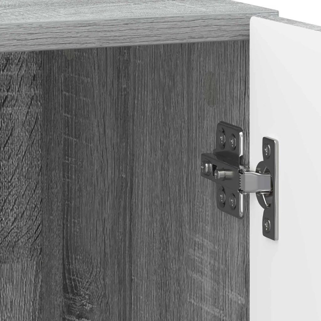 Armadio da Notte Grigio Sonoma 43 x 34,5 x 47 cm