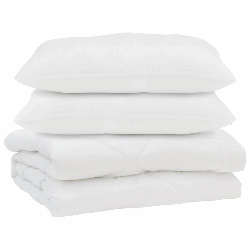 Piumone con cuscino 3 pcs Bianco Microfibra 3377458