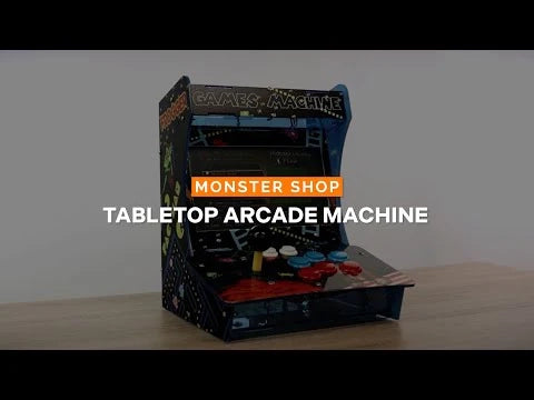 Mini Macchina Arcade con 1299 Giochi Anni 80-90 Vintage da Bar o da Tavolo