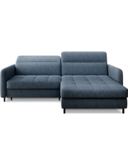 Divano ad angolo collezione GOUMSI colore Blu scuro melange