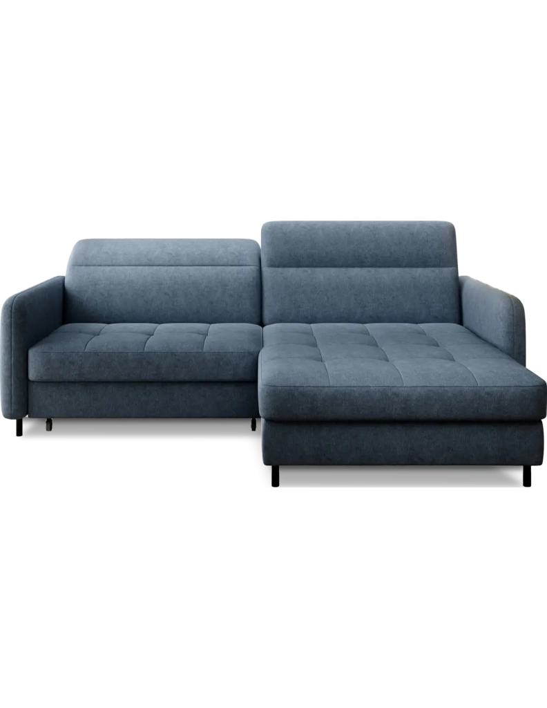 Divano ad angolo collezione GOUMSI colore Blu scuro melange