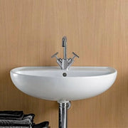 Lavabo sospeso 55 cm Geberit in ceramica lucida  Colibrì