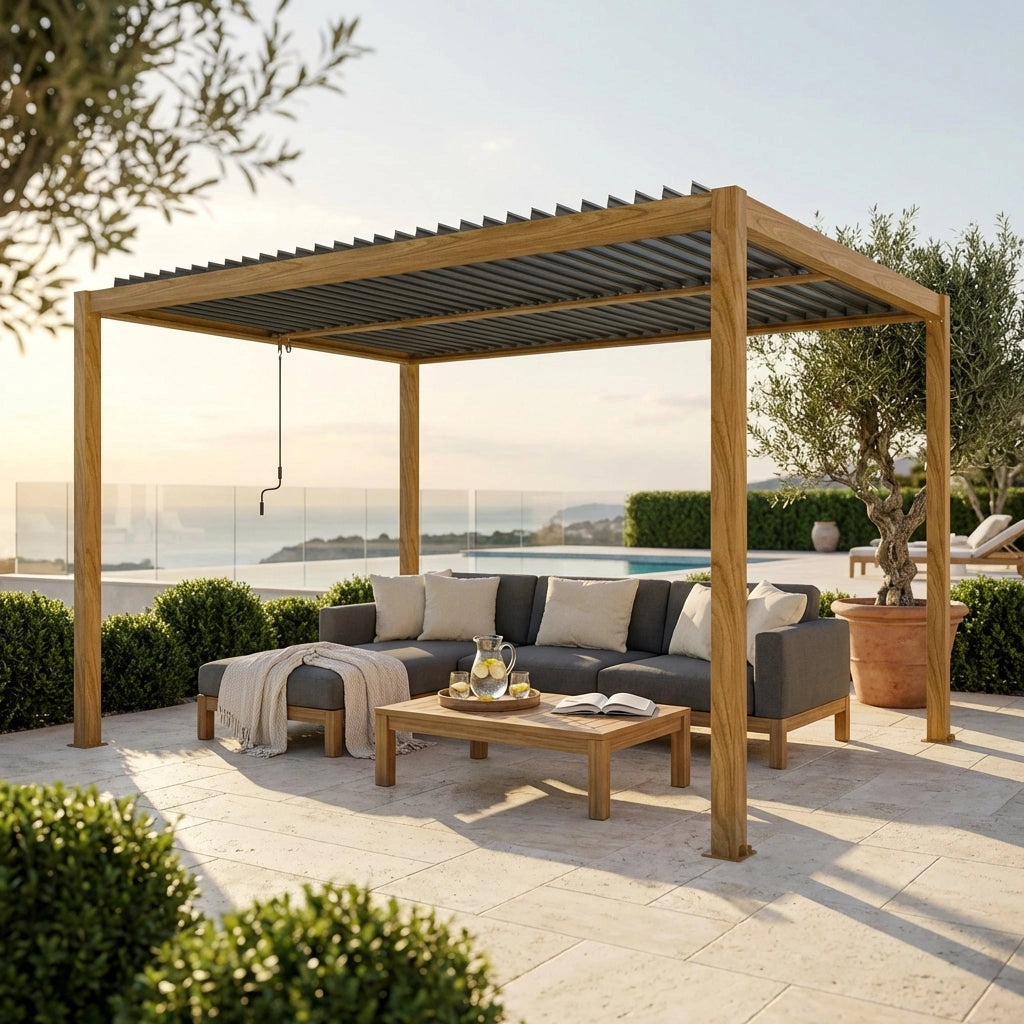 Pergola bioclimatica in alluminio - TONY
