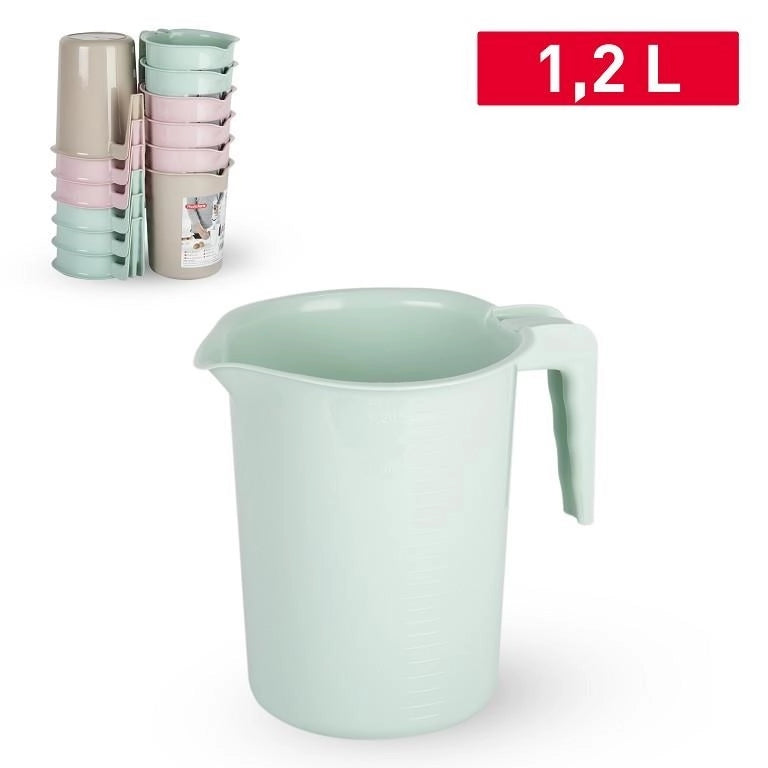 1 Pezzo Caraffa Brocca in Plastica Mixer 1,2 Litri 3 Colori