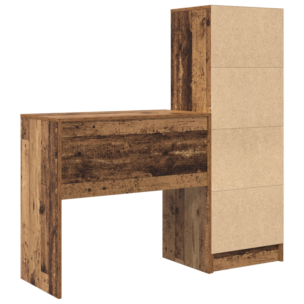 Scrivania con stoccaggio Legno riciclato Legno ingegnerizzato