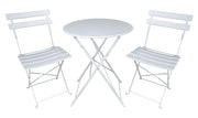 Set tavolo e sedie da giardino pieghevoli bianco – Positano - TRSP08PO