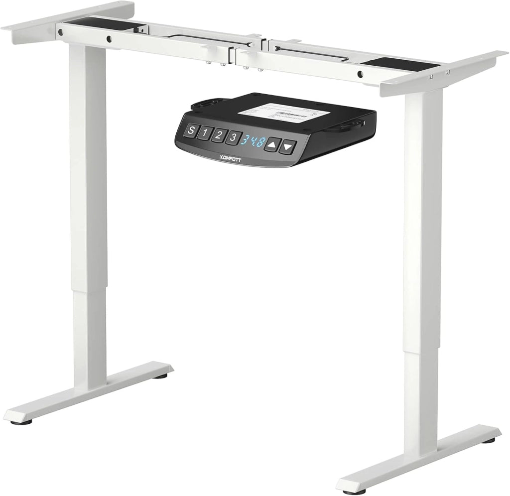 Scrivania Elettrica, Regolabile in 3 Altezze, Doppio Motore, Inferiore a 50 Db, Design Protezione Anticollisione e Protezione Contro Surriscaldamento, Velocità di 25mm/s, Carico di 80 kg