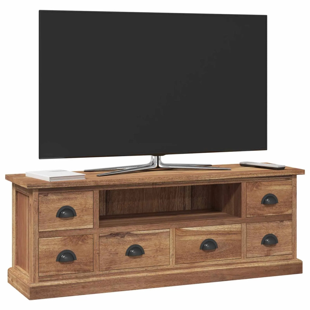 Supporto TV Naturale 110 x 30 x 40 cm Legno di teak solido 42017955