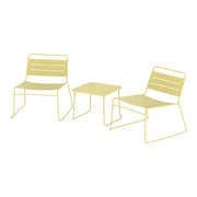 Set di mobili da giardino da 3 pezzi acciaio giallo vaniglia 03_0009416