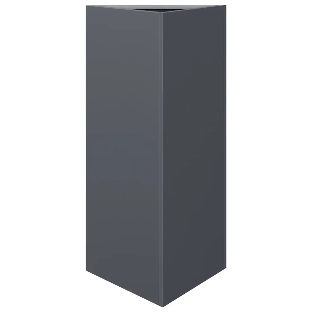 Fioriera Antracite Triangolare 40x34,5x75 cm in Acciaio 851161