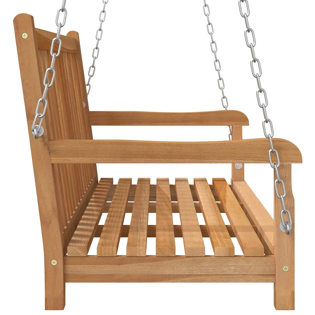 Dondolo da Giardino in Legno Massello di Teak 114x60x64 cm 316628