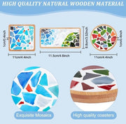 Set di Sostegni per Mosaico - Lotto da 3 - Sostegni per Artigianato - Sostegni per Vetro - Crea il Tuo Progetto di Mosaico - Pannello d'Arte - Kit di Produzione per Bevande