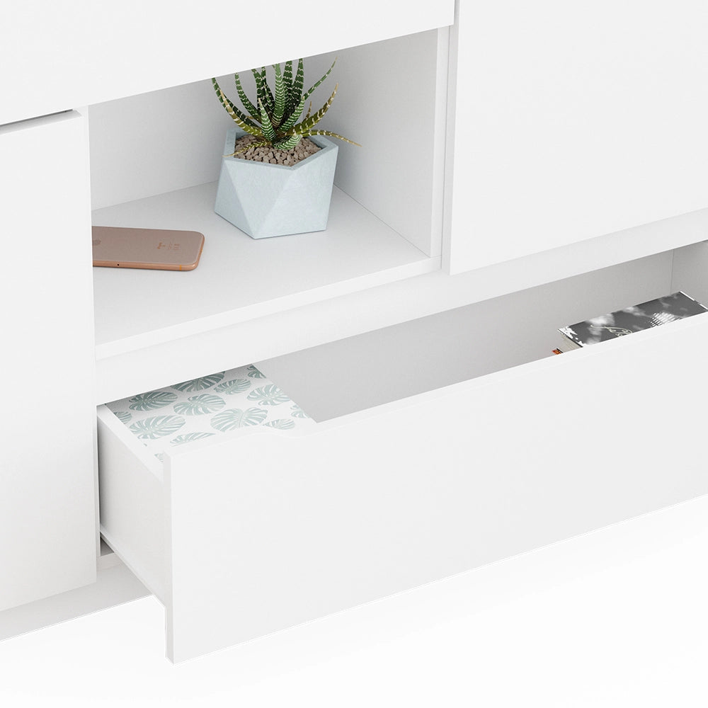 Vicco Cassettiera per camera da letto Bianco 30 x 84 cm
