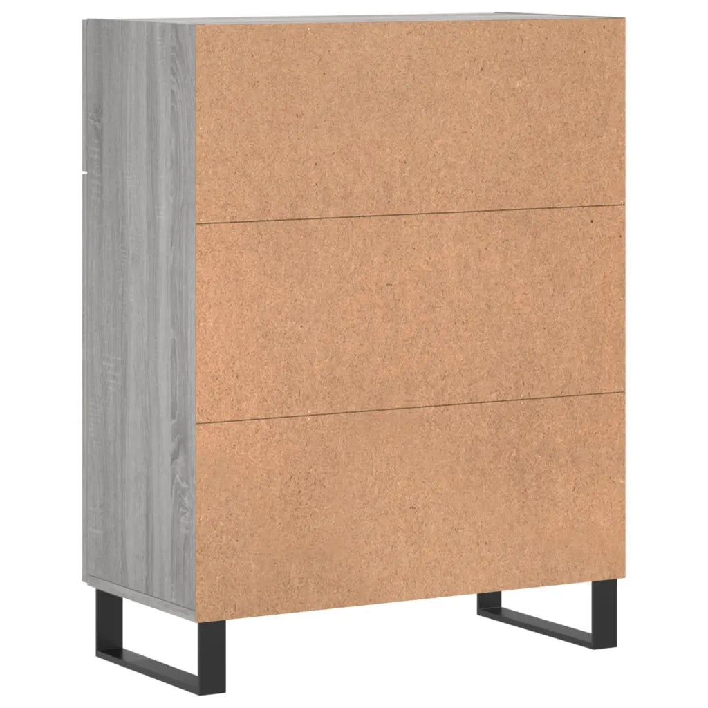 Credenza-Buffet-Armadio da cucina Grigio Sonoma 69,5x34x90 cm in Legno Multistrato 774447
