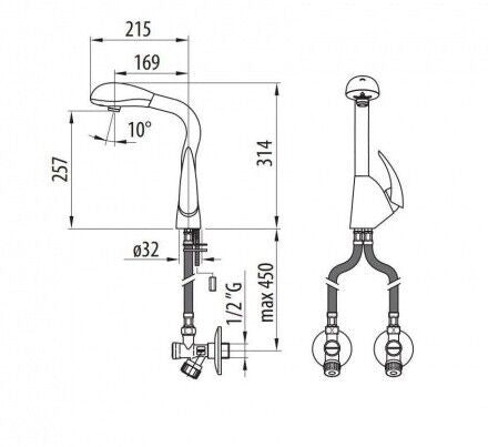 Rubinetto Miscelatore Elettrico Lavello Joy Cromo A Batteria - Dmp Electronics