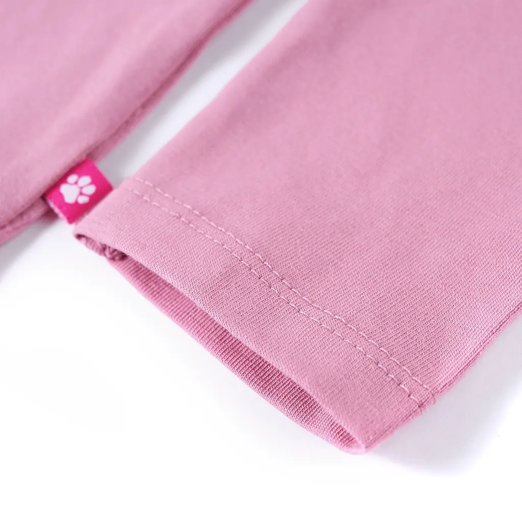 Maglietta per Bambini Maniche Lunghe Rosa Bruciato 92 13969