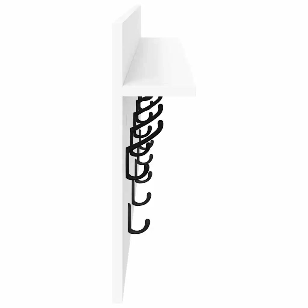 Appendiabiti a muro Bianco 100 x 40 x 12 cm Legno multistrato 874443