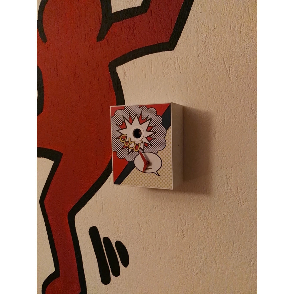 Orologio a Cucù da Parete 16,5x20x10cm Pirondini Italia D'Apres Roy Lichtenstein