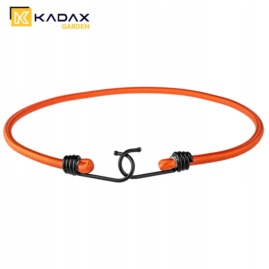 Corda elastica in gomma KADAX con gancio in metallo, 71 cm, per il fissaggio di teloni, 4 pezzi