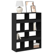 Libreria-Scaffale per Libri-Mobile di Stoccaggio Nera 100x33x125,5 cm in Legno Multistrato 322340