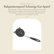 Spada per padella in nylon - Gatto sorridente - Utensili da cucina multifunzionali - Manico ergonomico - 29,5 cm