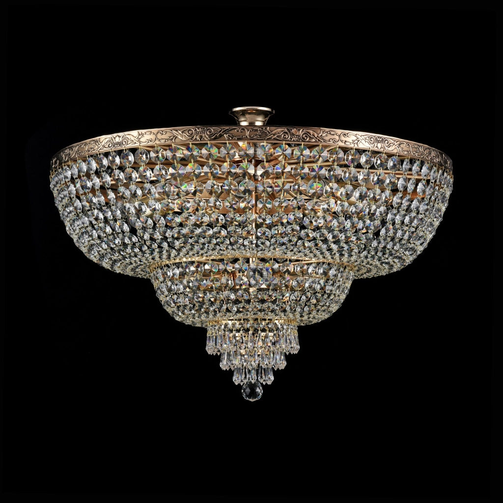 Lampadario Palace ottone cristallo 14 luci Maytoni DIA891