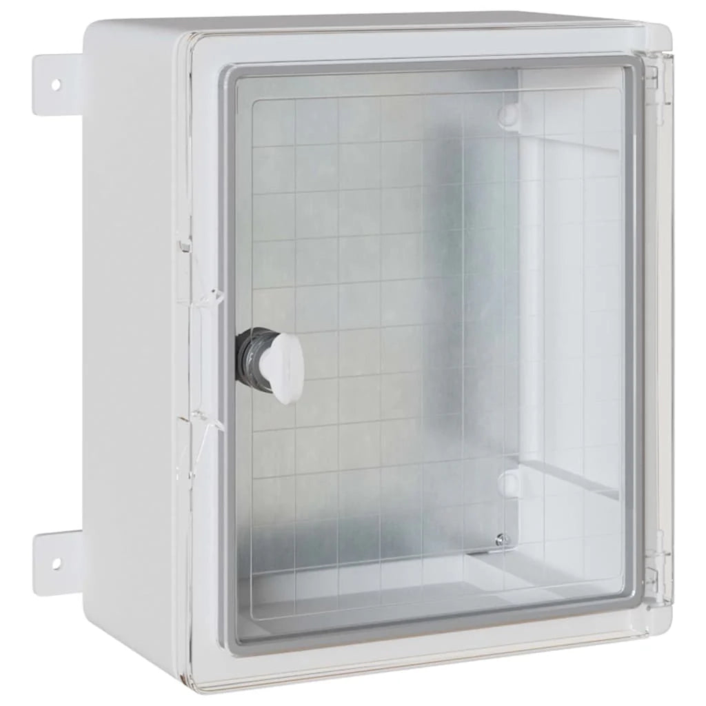 Armadio elettrico moderno 30 x 16,5 x 35 cm resistente stile contemporaneo uso interno/esterno plastica grigia 02_0058210