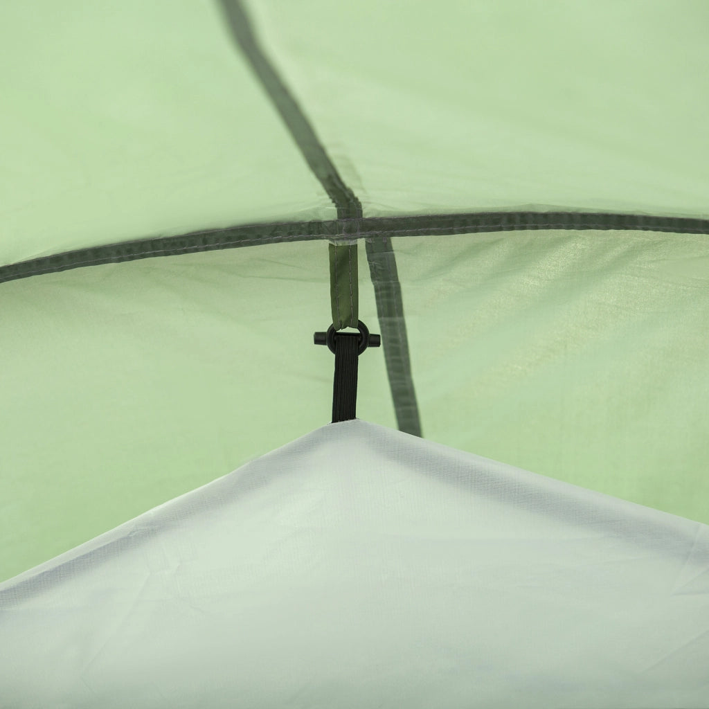Tenda tunnel per 2-3 persone; tenda da campeggio 190T con perni; fibra di vetro e poliestere; verde scuro; 426x206x154cm per avventure all'aperto