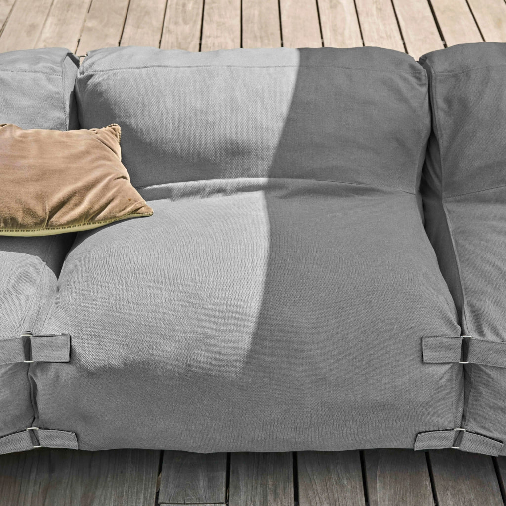 Oviala - Mobile da giardino modulare grigio a 5 posti