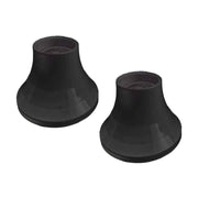 2 Pezzi Portalampade E27 Portalampada Da Parete Con Base Dritto in Termoplastico Nero