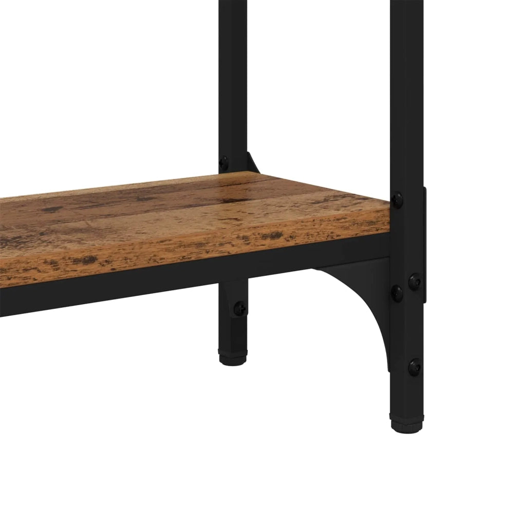 Table console Bois ancien 75 x 22,5 x 75 cm Bois d'ingénierie
