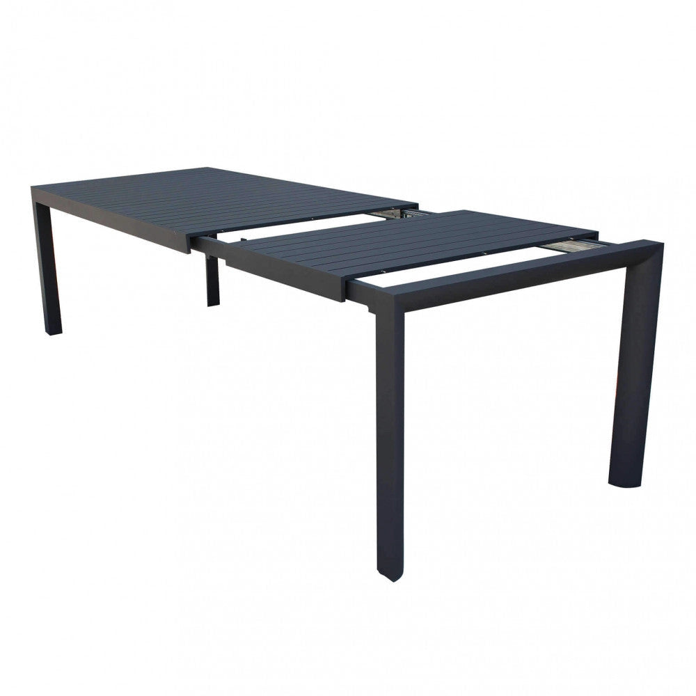 Tavolo Allungabile Houston 225/300x100x75 h cm in Alluminio Antracite
