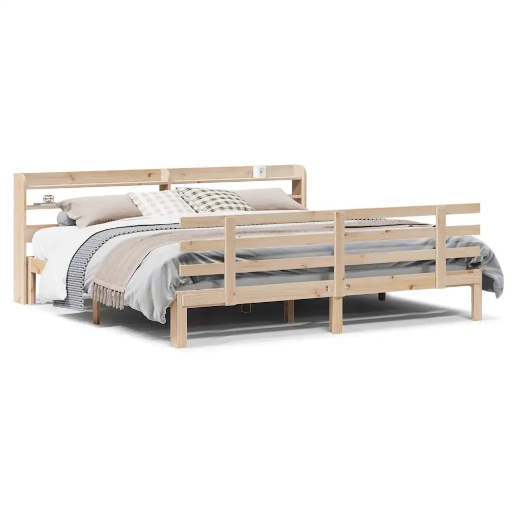 Giroletto con Testiera 180x200 cm Massello Pino 3306859