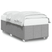 Letto singolo | Letto per adulti | Giroletto senza Materasso Grigio Chiaro 90x200 cm Tessuto