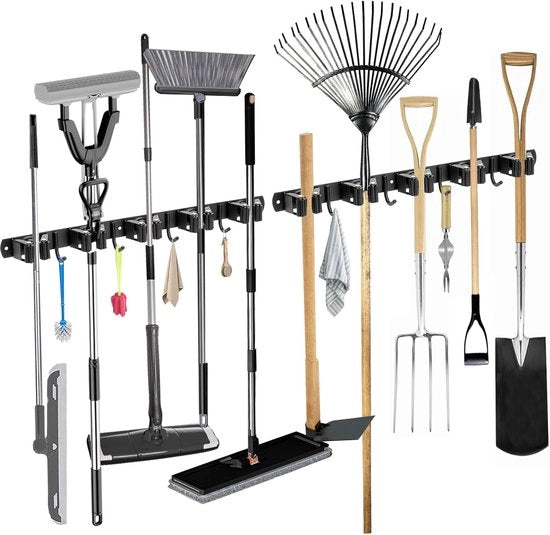 Sistema di appoggio per attrezzi - Sistema di appoggio per attrezzi da giardino - Sistema di appoggio per attrezzi da giardino - Sistema di appoggio per attrezzi da giardino - Sistema di appoggio per attrezzi - In acciaio inossidabile - Giardino