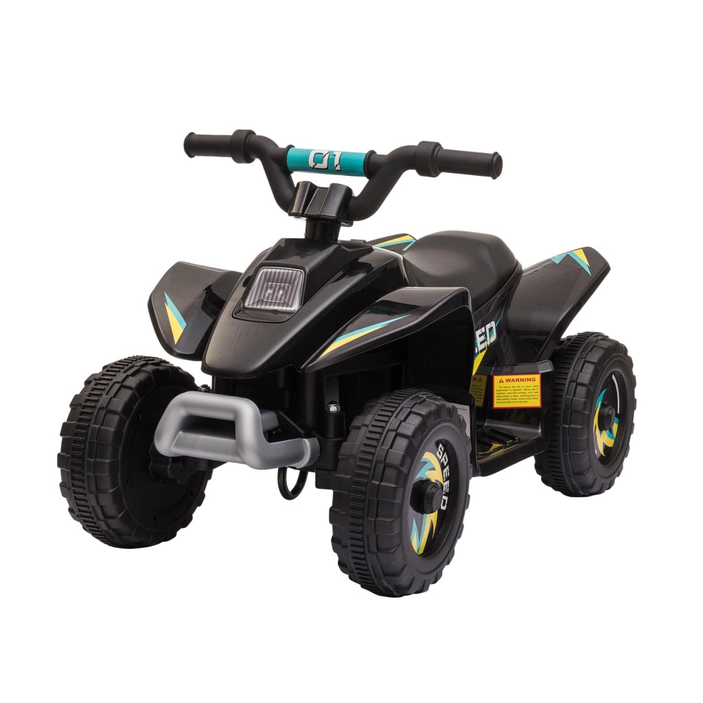 EasyComfort Quad Elettrico per Bambini 18-36 Mesi con Batteria Ricaricabile da 6V, 72x40x45.5 cm, Nero
