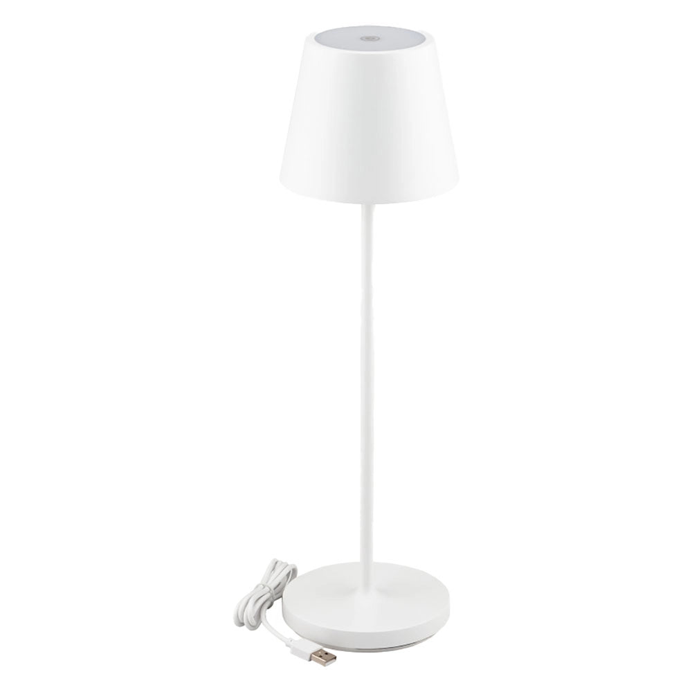 1pz lampada da tavolo touch ricaricabile 'slim' 2 w - corpo colore bianco cod:ferx.8122176nlm