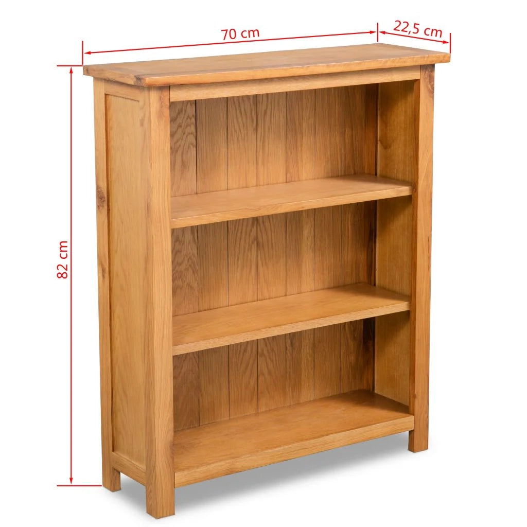 Libreria di design 82 cm legno massello di rovere 2702020/2